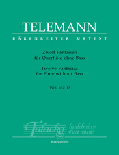 Twelve Fantasias for Flute without Bass TWV 40: 1-12